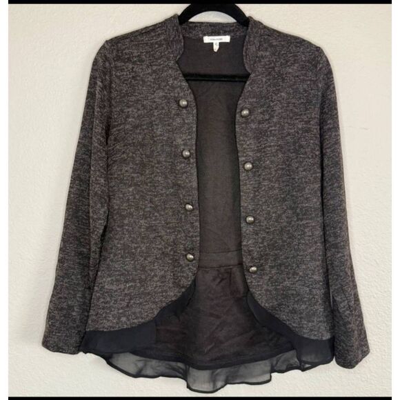 Maurices Womens 2X Gray Steampunk Goth Military Blazer Jacket Dark Romantic - Picture 1 of 9
